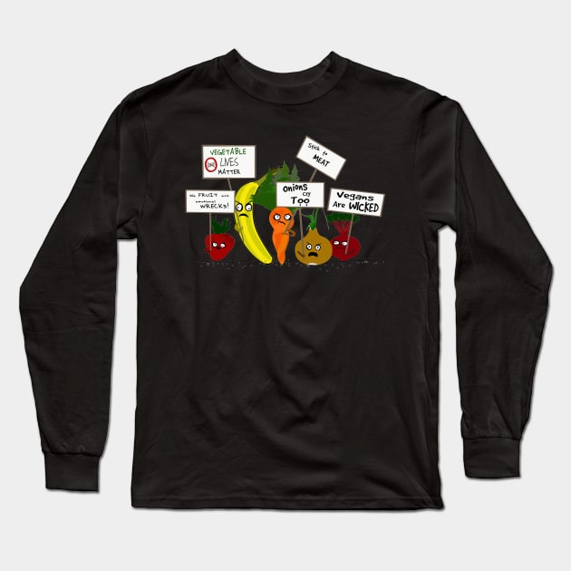 Vegan Protest Long Sleeve T-Shirt by PoetandChef